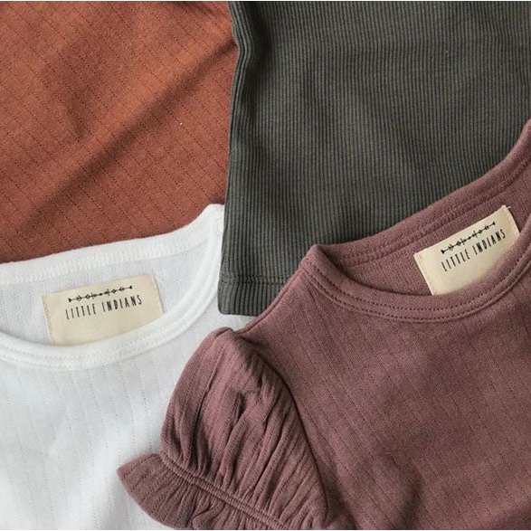 Shirt Ruffle Muslin Burlwood van Little Indians Kidswear