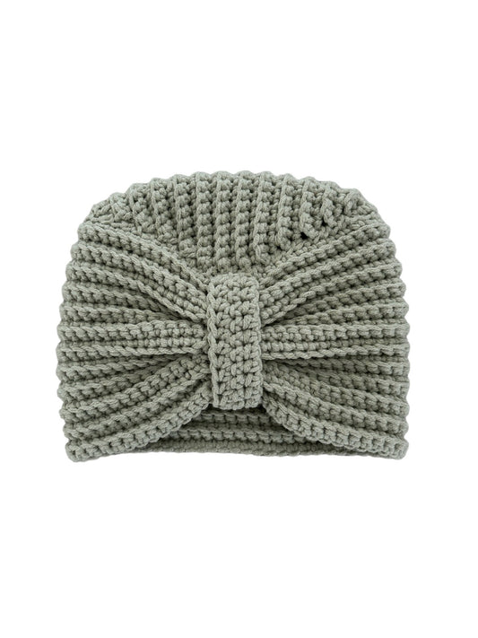 Turban in licht olijfgroen
