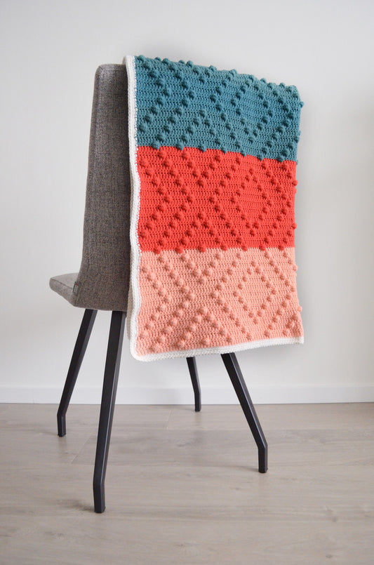 Geometrisch deken in diverse kleuren