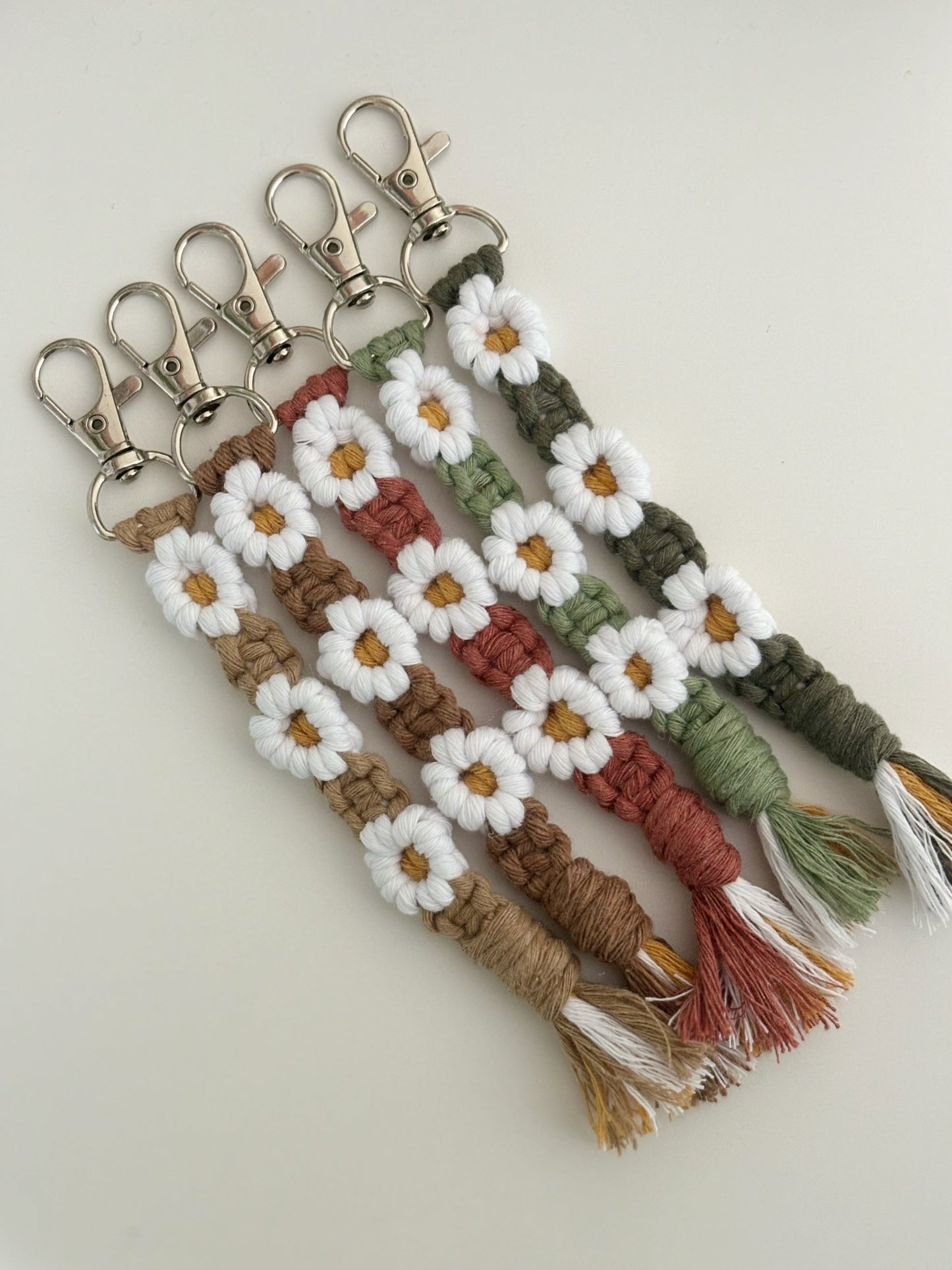 Macrame sleutelhangers