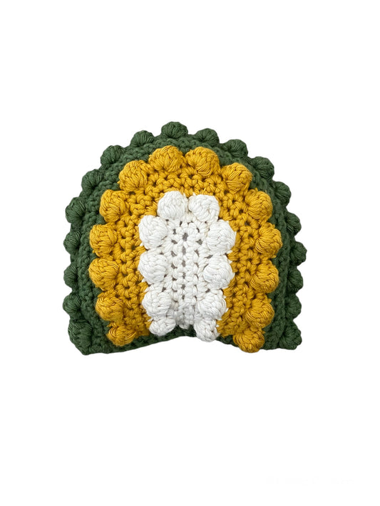 Groene rammelaar baby