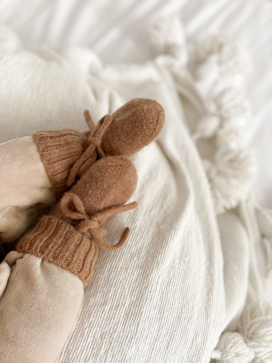 Petite Noé - Merino slofjes Brown