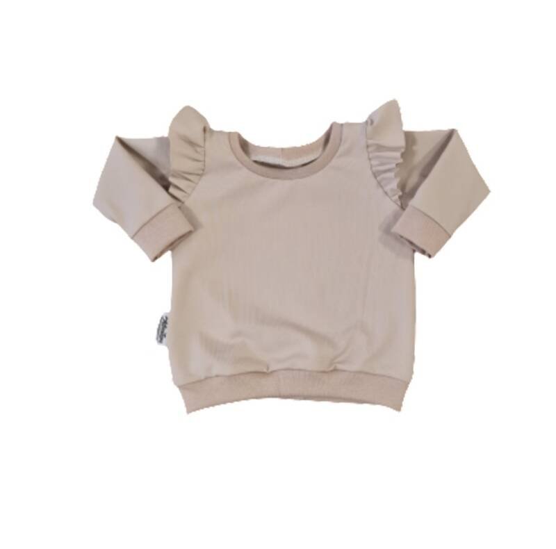 Ruffle Shirt Sand Little Adventure met lange mouwen