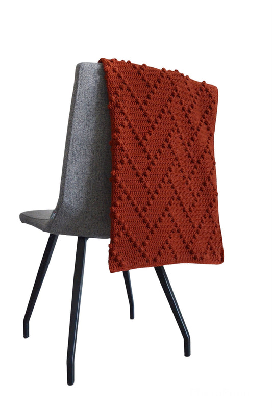 Bricks Babydeken van BanannaCreations in Terracotta