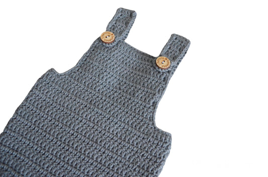 Romper merino BanannaCreations in Donker Olijfgroen