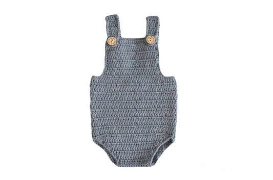 Romper merino BanannaCreations in Donker Olijfgroen