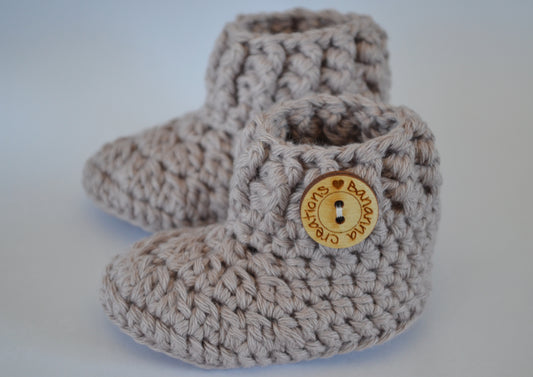 Babyslofjes BanannaCreations in bruin