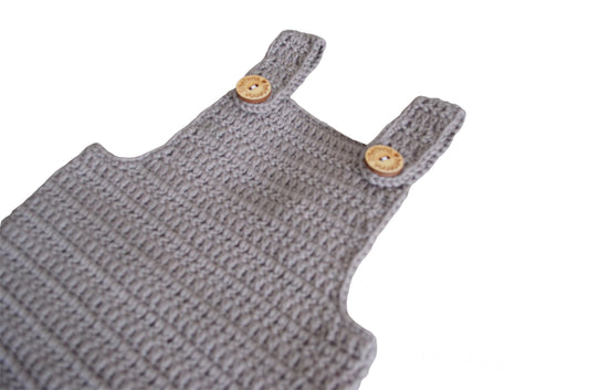 Romper merino BanannaCreations in Taupe