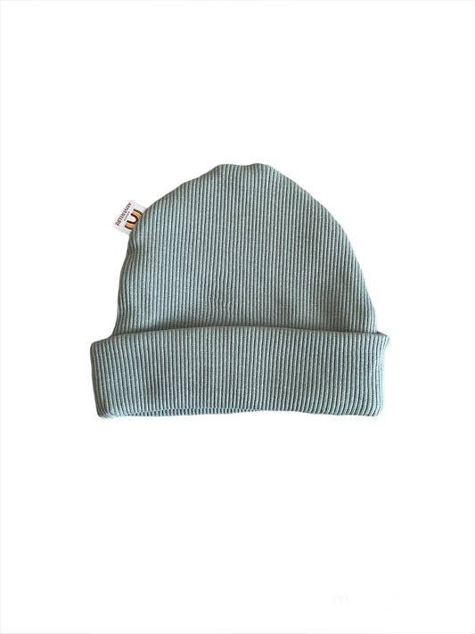 Geribd mutsje Little Adventure in oud groen