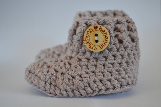 Babyslofjes BanannaCreations in bruin